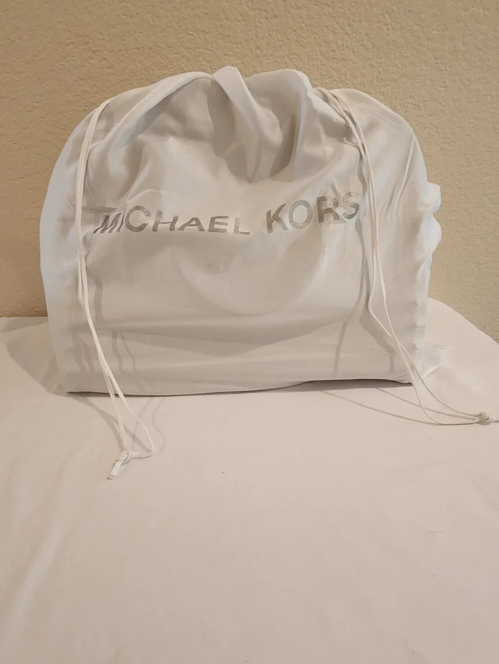 Michael Kors Sandrine Studded Saffiano Leather Large Satchel - Pearl Grey